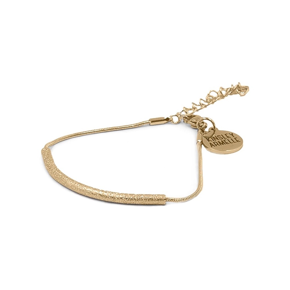 Kinsley Armelle Goddess Collection Rhea Bracelet 18K Yellow Gold Plated Brass